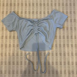 Light Blue Crop Top